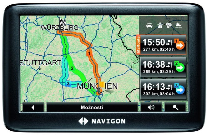 N�hled GPS navigace Navigon 3300 max - 4,3 LCD, regional mapy 20 st�t�