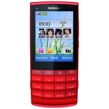 Nokia X3-02.5 Red