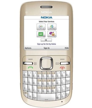 Nokia C3-00 QWERTZ Golden White