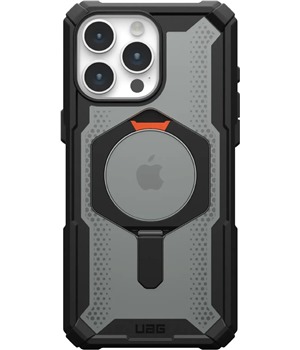 UAG Plasma odoln zadn kryt se stojnkem a MagSafe magnety pro Apple iPhone 15 Pro Max ern / oranov