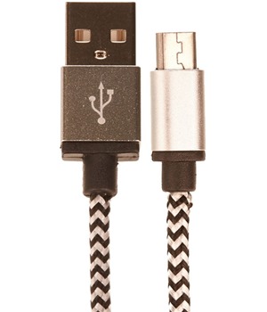 CELLFISH USB-A / micro USB 2m stbrn kabel
