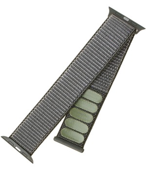 FIXED Nylon Strap nylonov emnek pro Apple Watch 38 / 40 / 41mm olivov