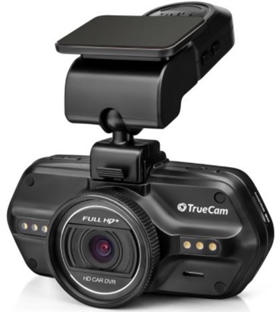 TrueCam A7S GPS s detekc radar kamera do auta ern Samsung EVO Plus microSDXC 128GB + SD adaptr 