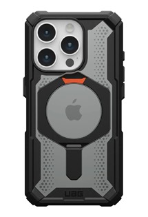 UAG Plasma odoln zadn kryt se stojnkem a MagSafe magnety pro Apple iPhone 15 Pro ern / oranov