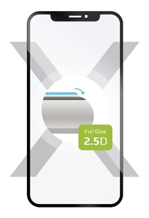 FIXED Full-Cover tvrzen sklo pro Motorola Moto G72 ern