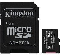 Kingston microSDXC 64GB Canvas Select Plus + SD adaptr
