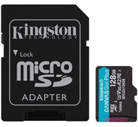 Kingston microSDXC 128GB Canvas Go! Plus + SD adaptr