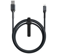 Nomad Kevlar USB-A / Lightning MFI 1,5m ern kabel
