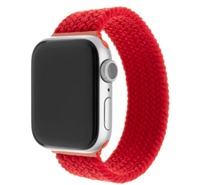 FIXED Silicone Strap elastick silikonov emnek pro Apple Watch 42 / 44 / 45 / 49mm erven XS