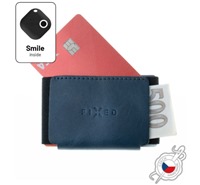 FIXED Smile Tiny Wallet koen penenka se smart trackerem FIXED Smile PRO modr