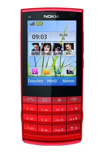Nokia X3-02.5 Red