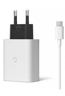 Google 30W cestovní nabíječka s kabelem USB-C bílá