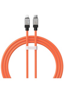 Baseus CoolPlay USB-C / Lightning 20W 1m oranžový kabel