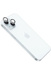 FIXED Camera Glass ochranná skla čoček fotoaparátů pro Apple iPhone 15 / 15 Plus stříbrná