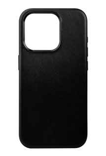 FIXED MagLeather kožený zadní kryt s podporou Magsafe pro Apple iPhone 15 černý