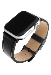 FIXED Leather Strap kožený řemínek pro Apple Watch 42 / 44 / 45 / 49mm černý