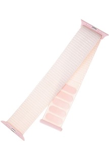 FIXED Nylon Strap nylonový řemínek pro Apple Watch 42 / 44 / 45 / 49mm růžový