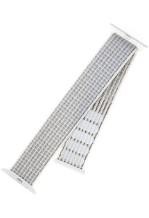 FIXED Nylon Strap nylonový řemínek pro Apple Watch 42 / 44 / 45 / 49mm bílý
