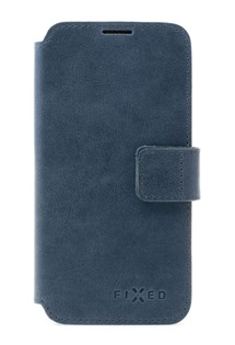 FIXED ProFit kožené flipové pouzdro pro Apple iPhone SE 2022 / SE 2020 / 8 / 7 modré