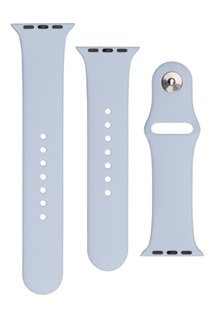 FIXED Silicone Strap Set silikonových řemínků pro Apple Watch 42 / 44 / 45 / 49mm světle modrý