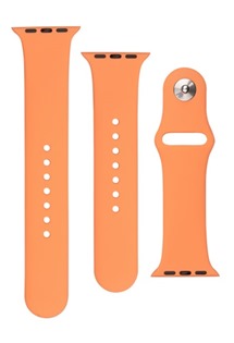FIXED Silicone Strap Set silikonových řemínků pro Apple Watch 42 / 44 / 45 / 49mm oranžový