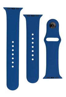 FIXED Silicone Strap Set silikonových řemínků pro Apple Watch 42 / 44 / 45 / 49mm královsky modrý
