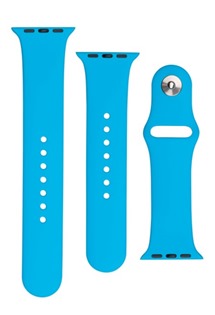 FIXED Silicone Strap Set silikonových řemínků pro Apple Watch 38 / 40 / 41mm modrý
