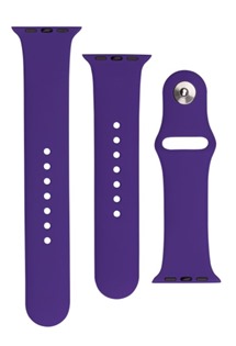 FIXED Silicone Strap Set silikonových řemínků pro Apple Watch 38 / 40 / 41mm tmavě fialový