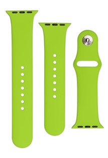 FIXED Silicone Strap Set silikonových řemínků pro Apple Watch 38 / 40 / 41mm zelený
