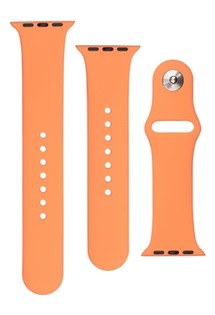 FIXED Silicone Strap Set silikonových řemínků pro Apple Watch 38 / 40 / 41mm oranžový