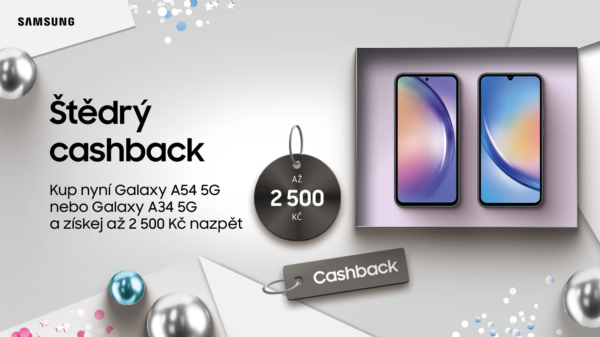 Štědrý cashback Samsung