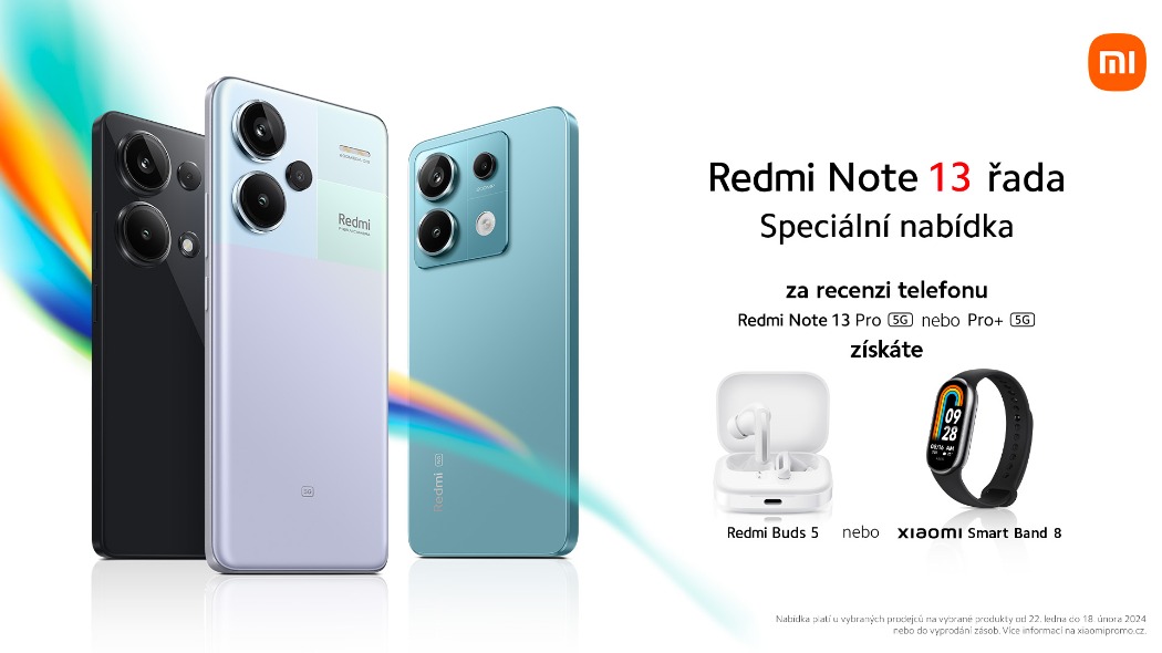 Získejte dárek za recenzi modelu z řady Redmi Note 13