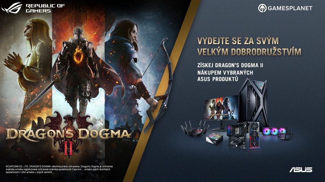 Získejte hru Dragon's Dogma II nákupem vybraných ASUS produktů