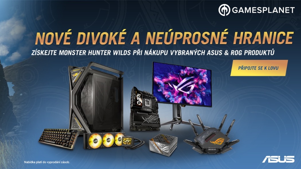 Kupte si vybraný produkt ASUS & ROG a získejte herní pecku Monster Hunter Wilds!