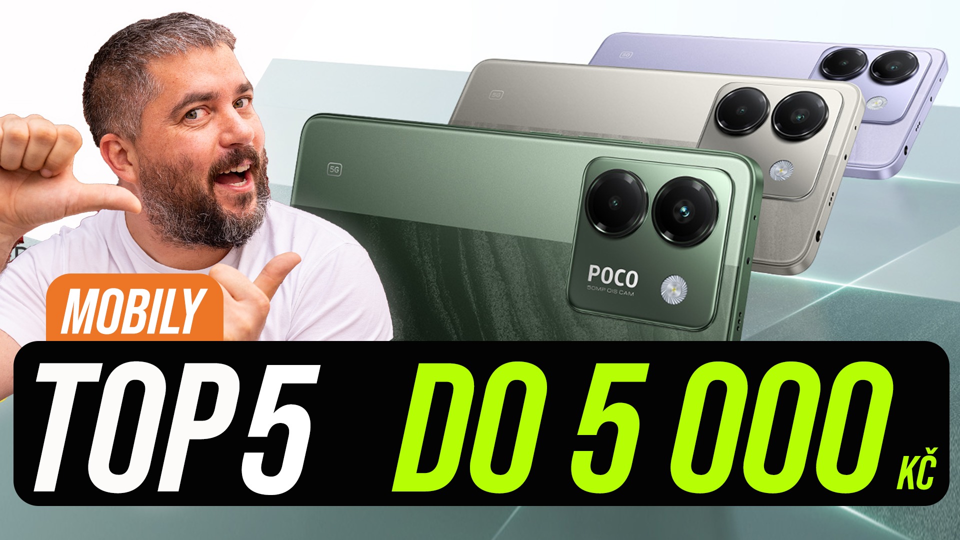 TOP 5 nejlepších telefonů do 5 000 Kč [jaro/léto 2025]