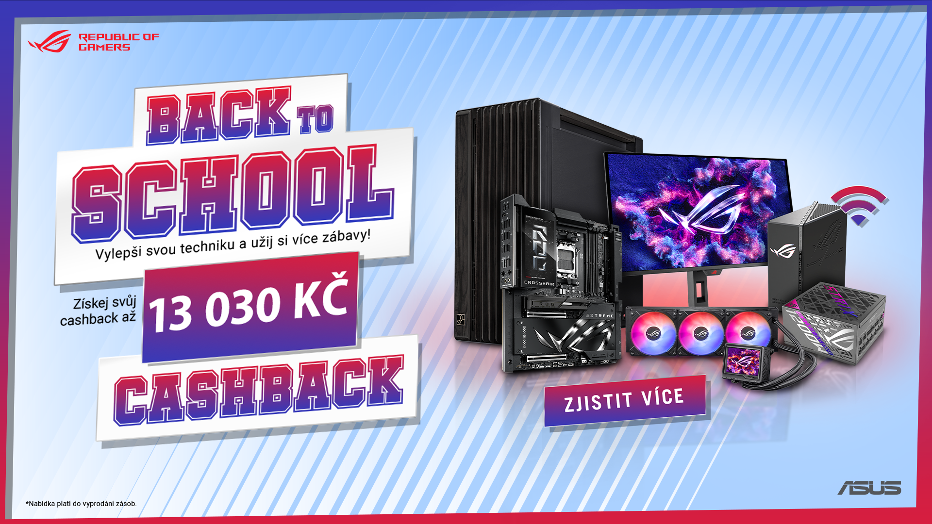 ASUS Back to School Cashback: získejte až 13 030 Kč