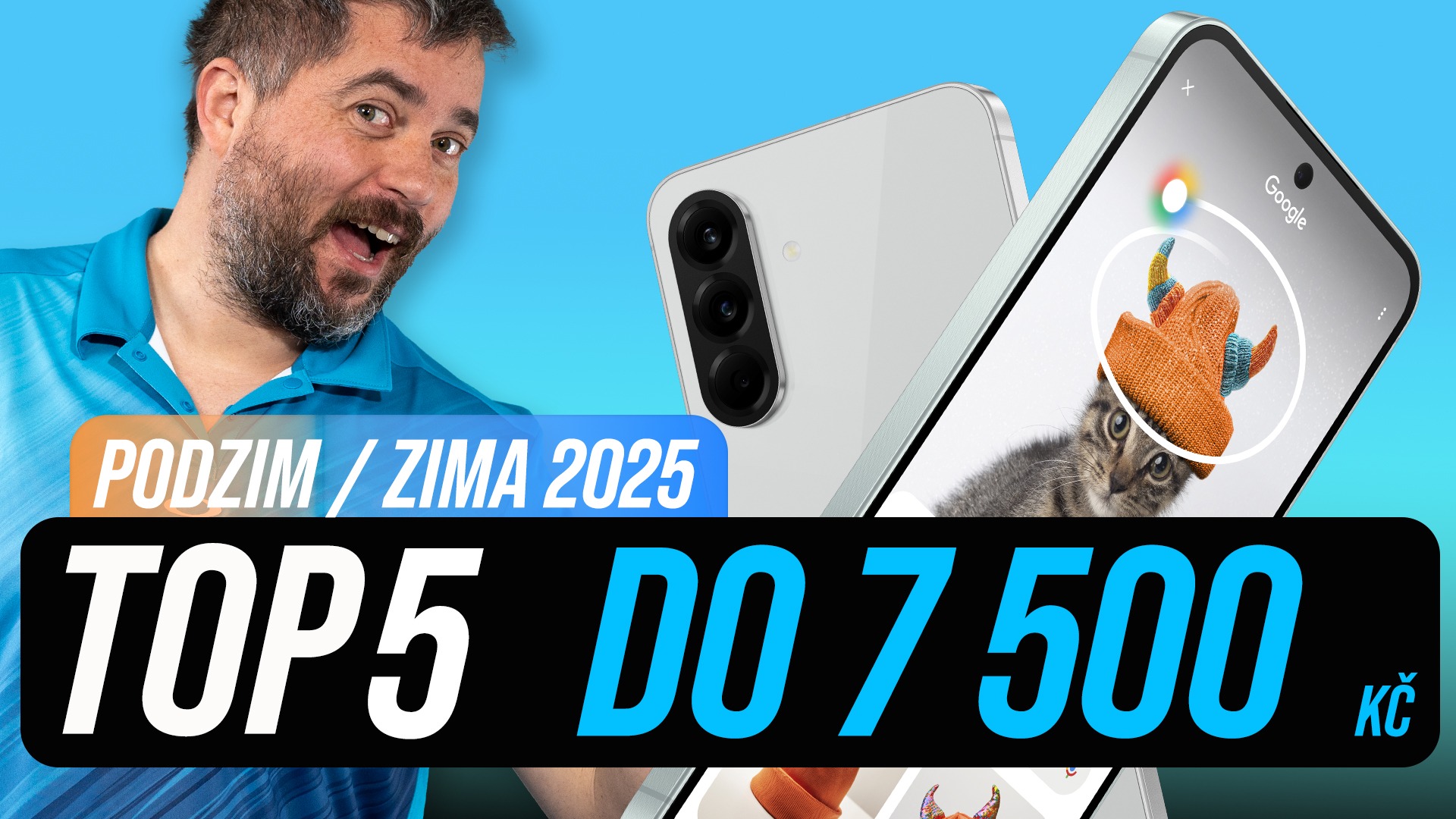 TOP 5 nejlepších telefonů do 7 500 Kč [podzim/zima 2025]