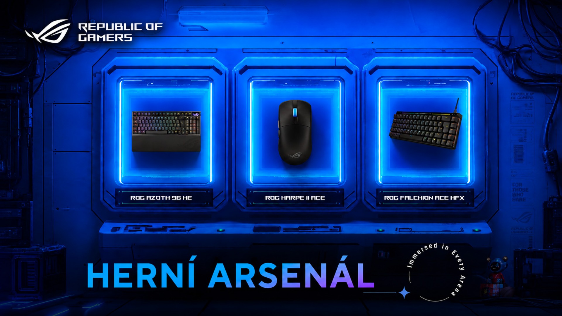 ASUS ROG Herní Arsenál: Herní klávesnice a myši nyní za super ceny