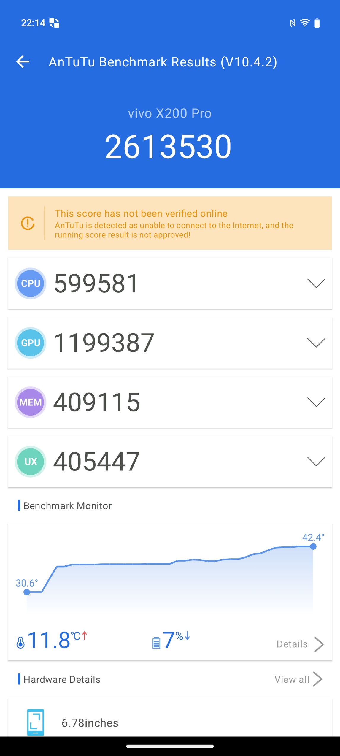 Fotogalerie vivo X200 Pro: Screenshoty - fotografie č.1