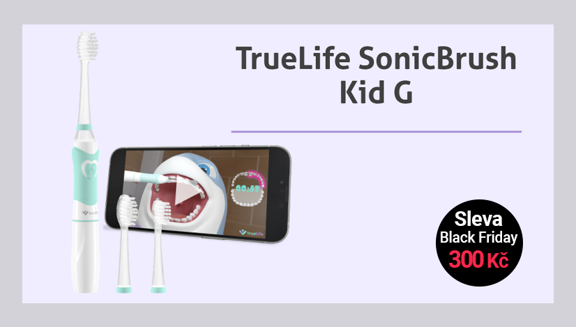 TrueLife SonicBrush Kid G zubní kartáček pro děti od 5 do 9 let