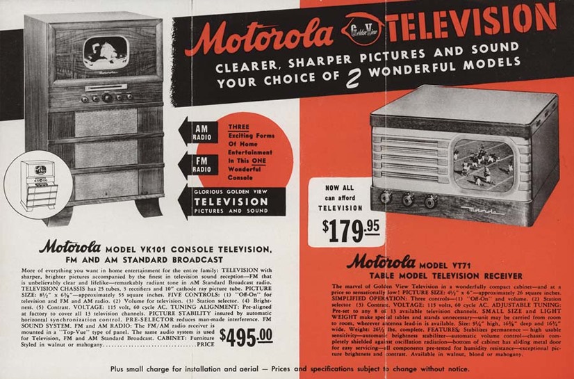 První televize Motorola
