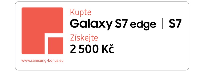 Získejte zpět 2 500Kč při nákupu Galaxy S7/S7 Edge!