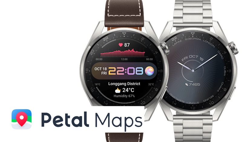 Huawei spustil aplikaci Petal Maps na hodinkách řady Watch 3