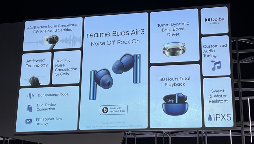 MWC 2022 realme Buds Air 3