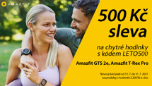 Využijte slevový kód na 500 Kč k hodinkám Amazfit!