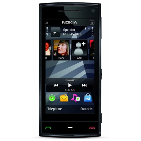 Nokia X6 Black 16GB + drk do auta