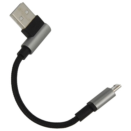 4smarts Basic USB / micro USB, 10cm černý kabel