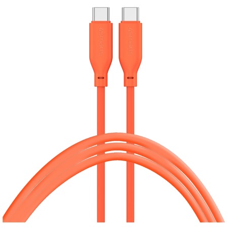 4smarts High Flex USB-C / USB-C, 1,5m, 60W oranžový kabel