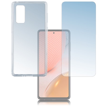 4smarts 360 Protection set: tvrzen sklo + zadn kryt pro Samsung Galaxy A72