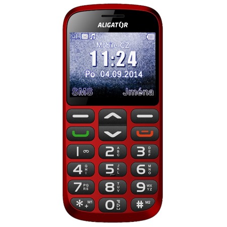 Aligator A870 GPS Senior Red + Nabjec stojnek